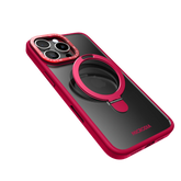 MICRODIA CRYSTAL RING Matte Protective iPhone Case with Kickstand - Ruby Fusion